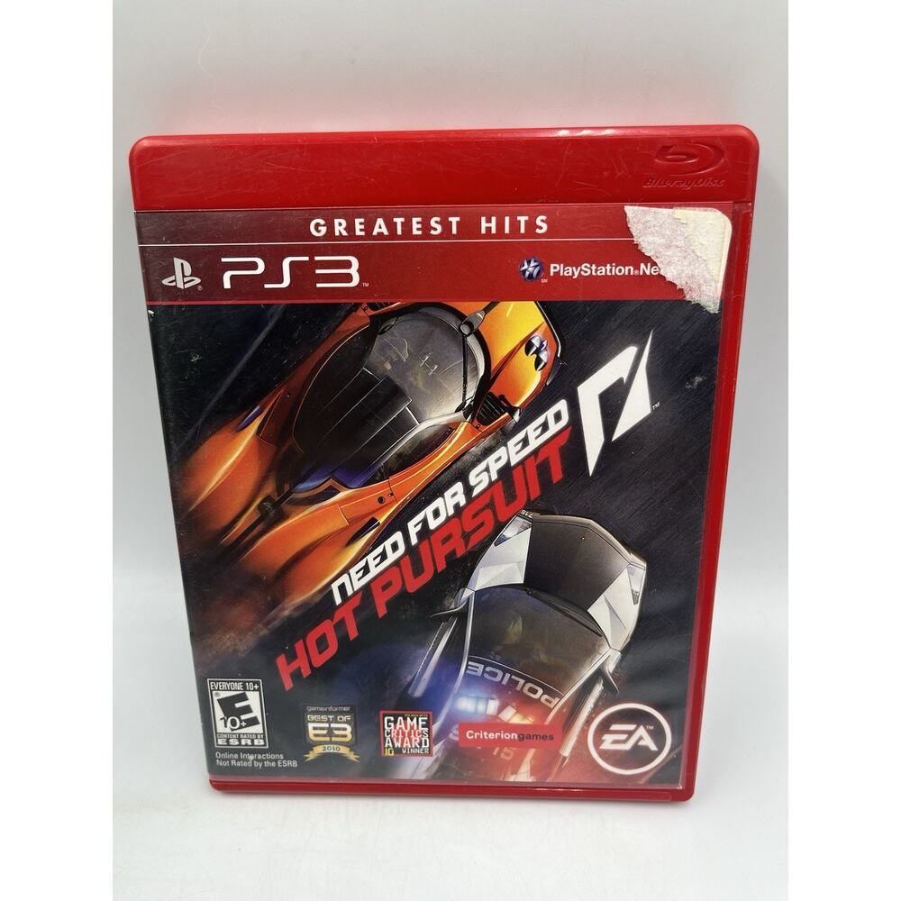 Sony Playstation 3 PS3 Need for Speed: Hot Pursuit Racing Game 2010 Complete CIB